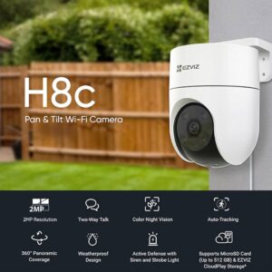 EZVIZ H8C - SMART HOME CAMERA with 360 Rotation